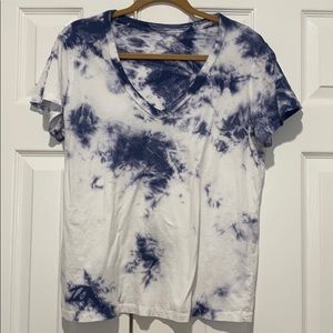 Tie Dye V Neck Tee